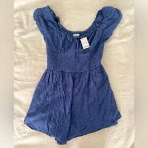 Hollister Dotted Mini Romper Dress